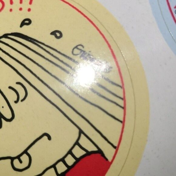 Vtg 80s CAthy Cathy Guisewite stickers on sheet page quantity 6 round Retro Y2k - Picture 14 of 16